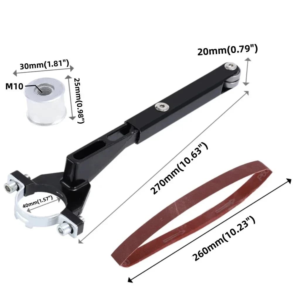 Komplet adaptera M10 kutne brusilice na traku
