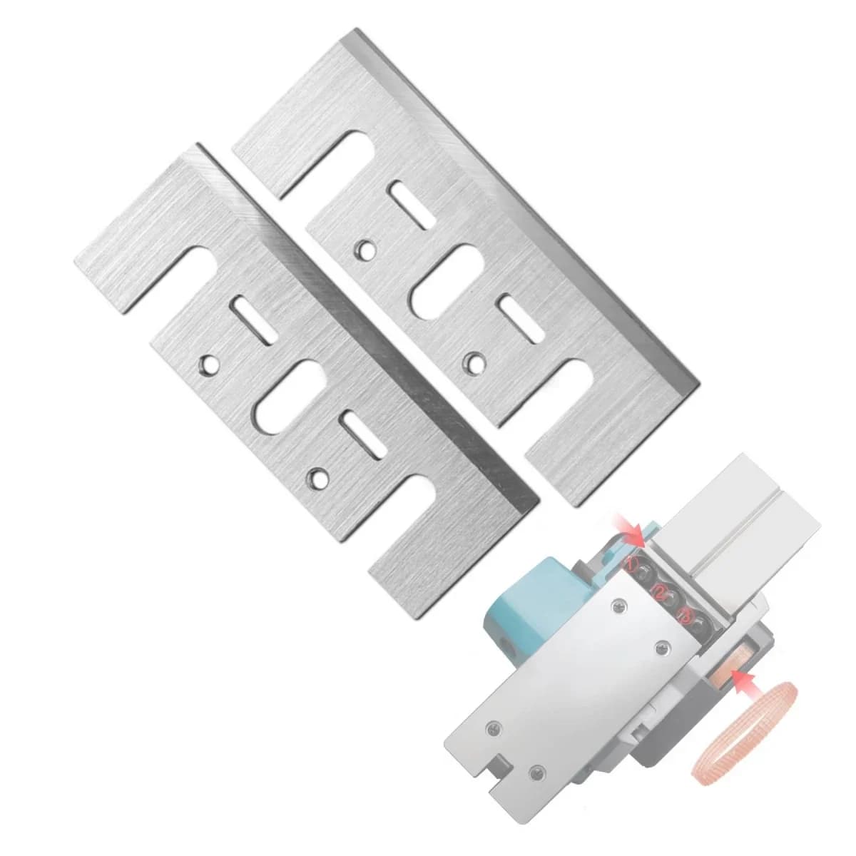 2-pack noževi za glodalicu s tvrdometalnim vrhom, 82 mm