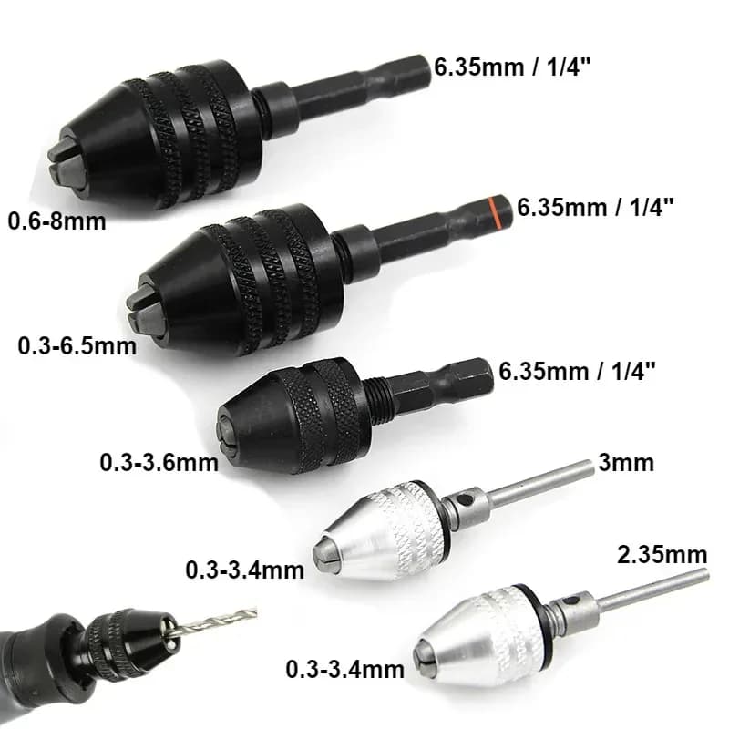 Brzoizmjenjiva mini stezalica za bušilice 0,3-8,0 mm