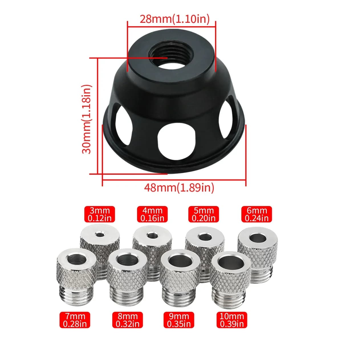 Aluminijski vertikalni vodilica za bušenje, komplet 3-10mm