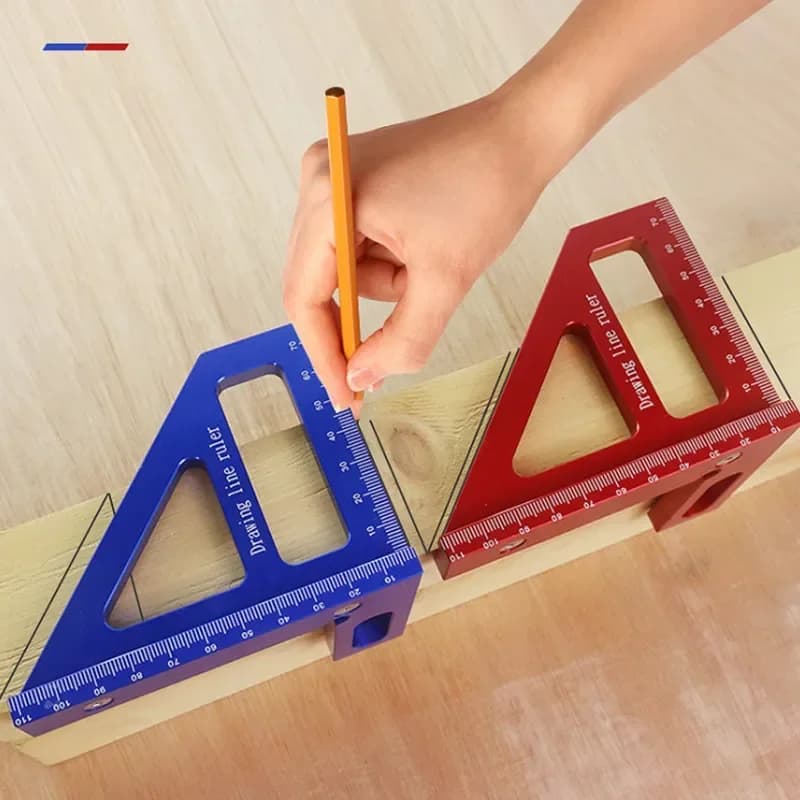 Aluminijsko višenamjensko kutomjerilo s ravnalom