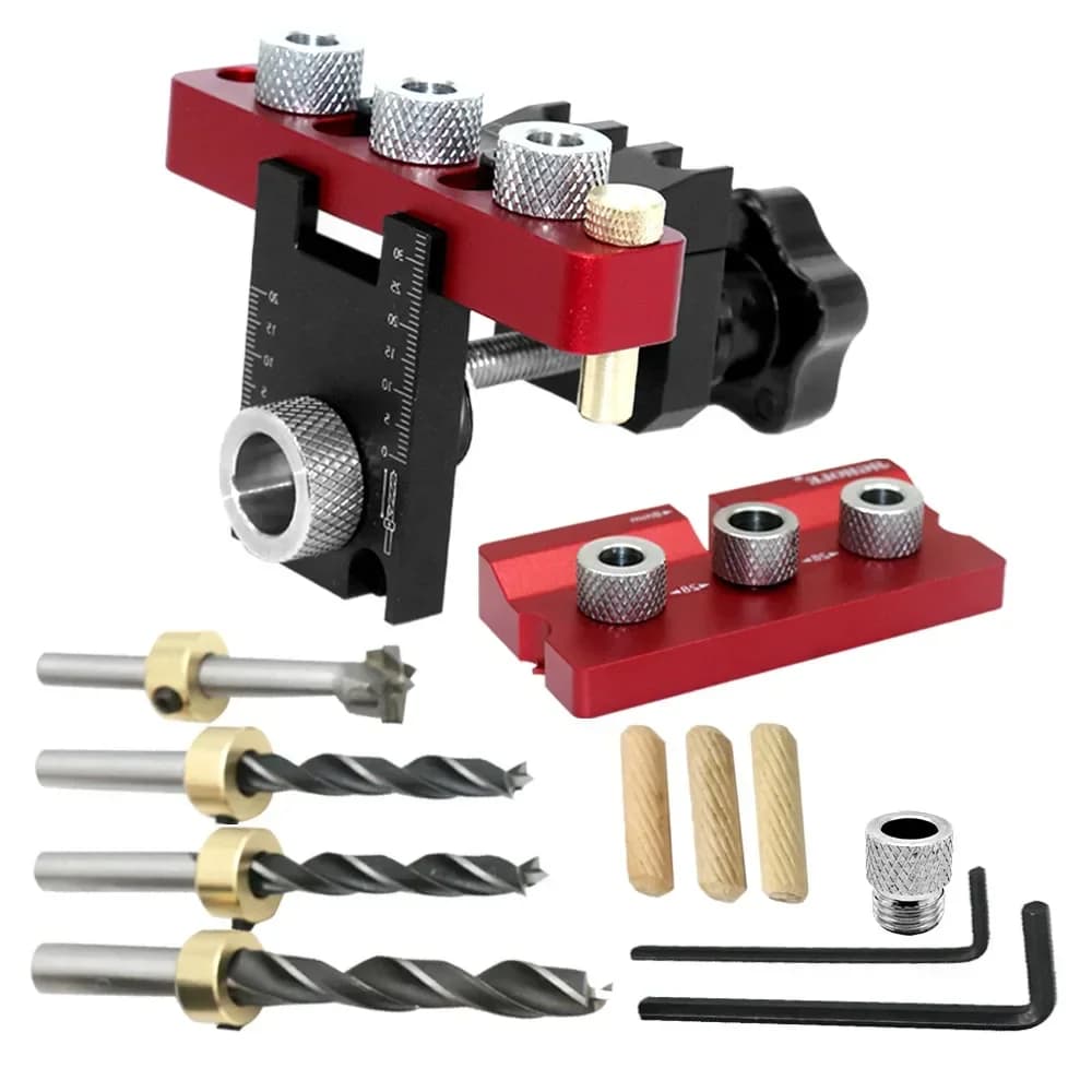 3-u-1 podesiva šablona za čepove (dowel jig)