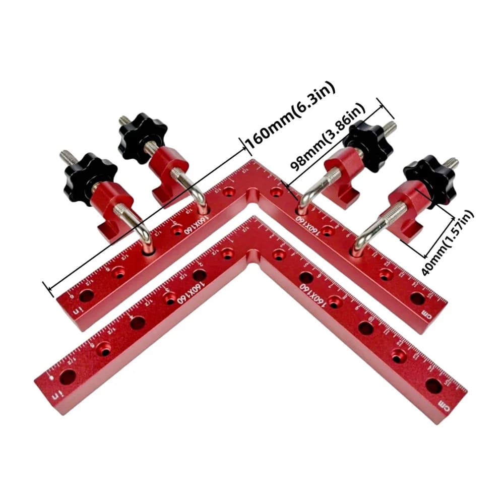 L-oblik pozicijska ploča s fiksnom kopčom 160 mm