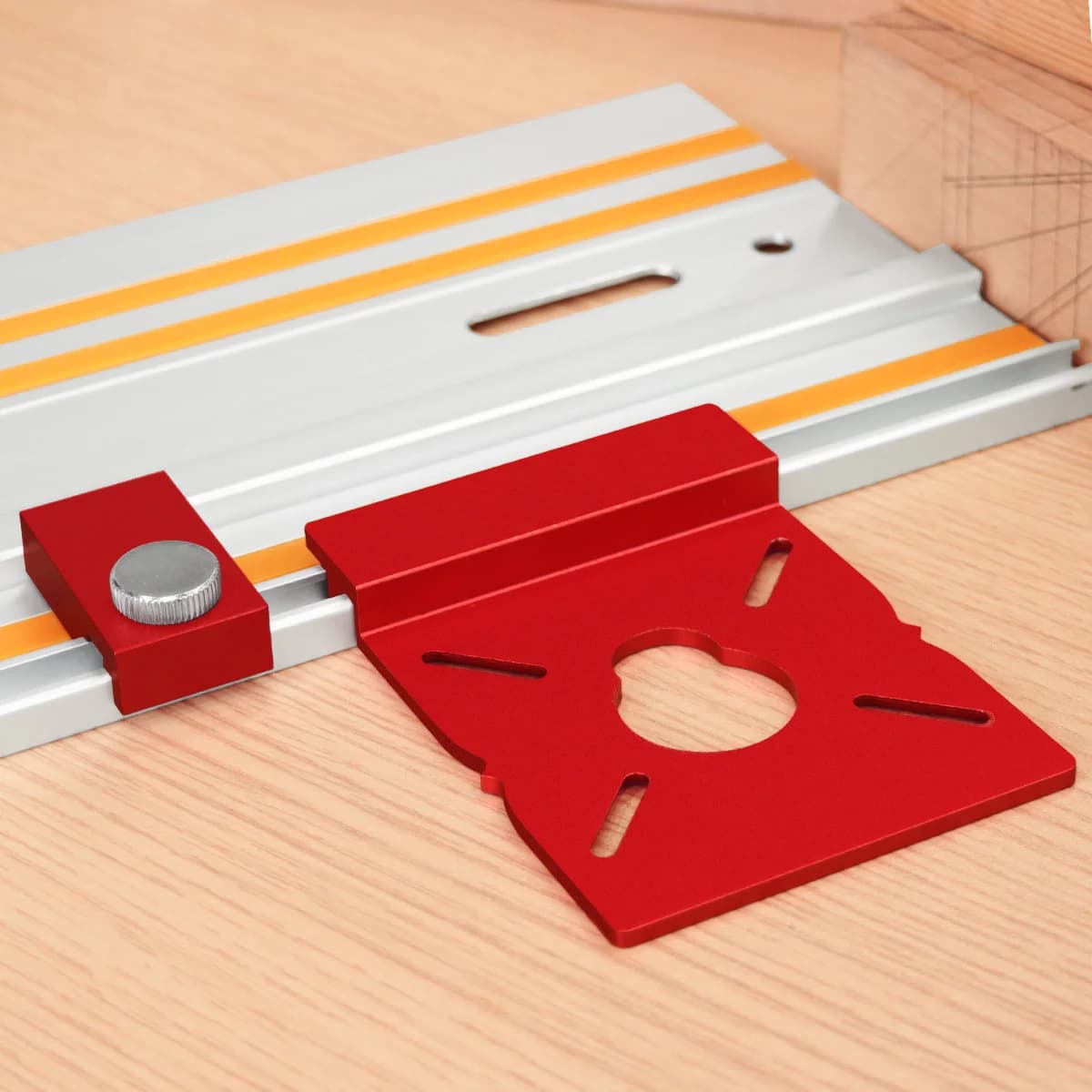 Teška aluminijska veza za vodilicu freze, set od 2 komada