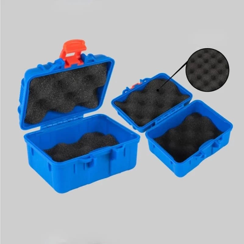 Prijenosni mini plastični alatnik s pjenom, 125x112x70mm