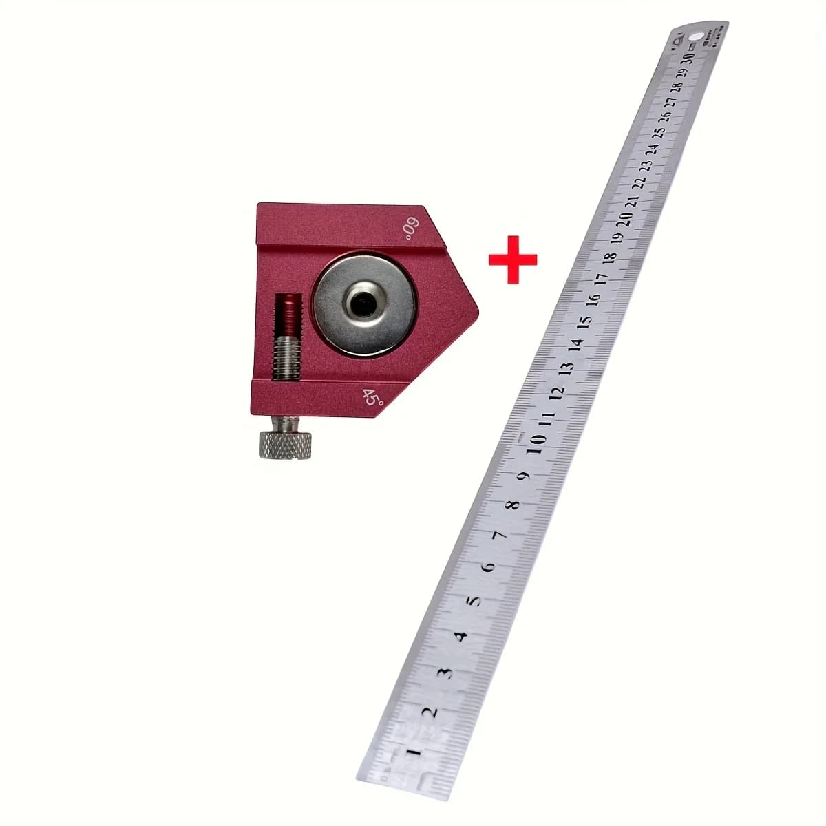 Kombinirani stolarski kut 0-300 mm s urezanim skalama